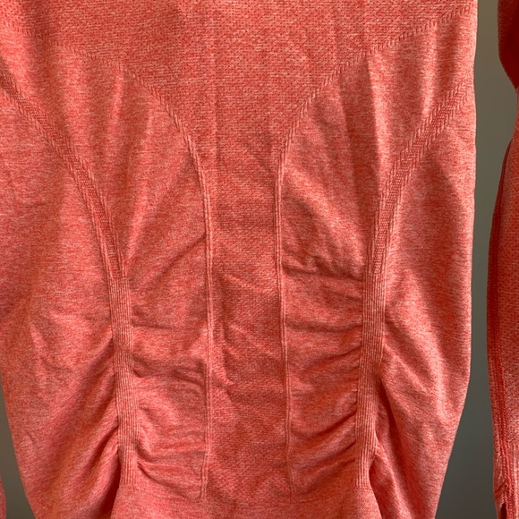 Athleta Fast Track Half Zip Top Rushed. Coral. XS - Picture 8 of 9
